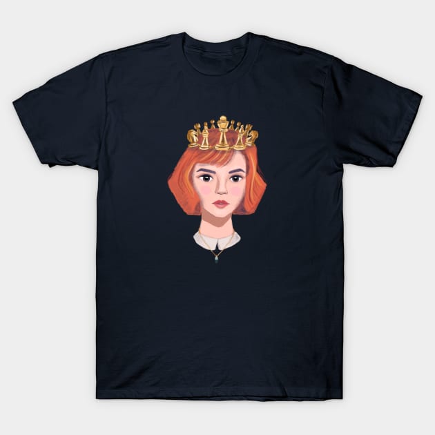 Queen of Chess T-Shirt by alfrescotree